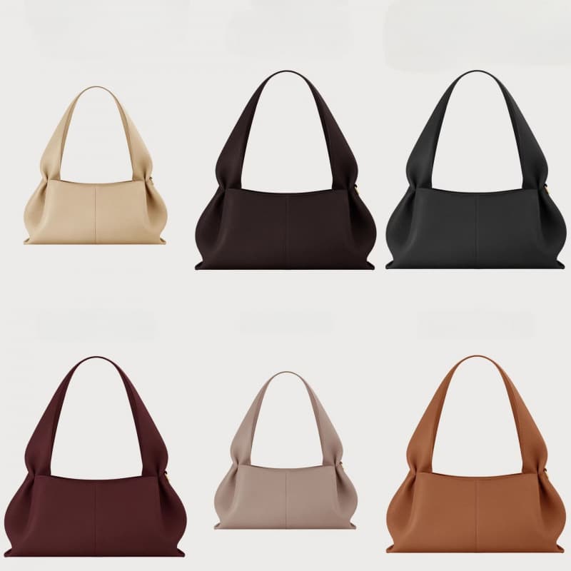 [New] Polene Number Cloud Bag Fashion Designer Style Genuine Leather Handheld Shoulder Bag