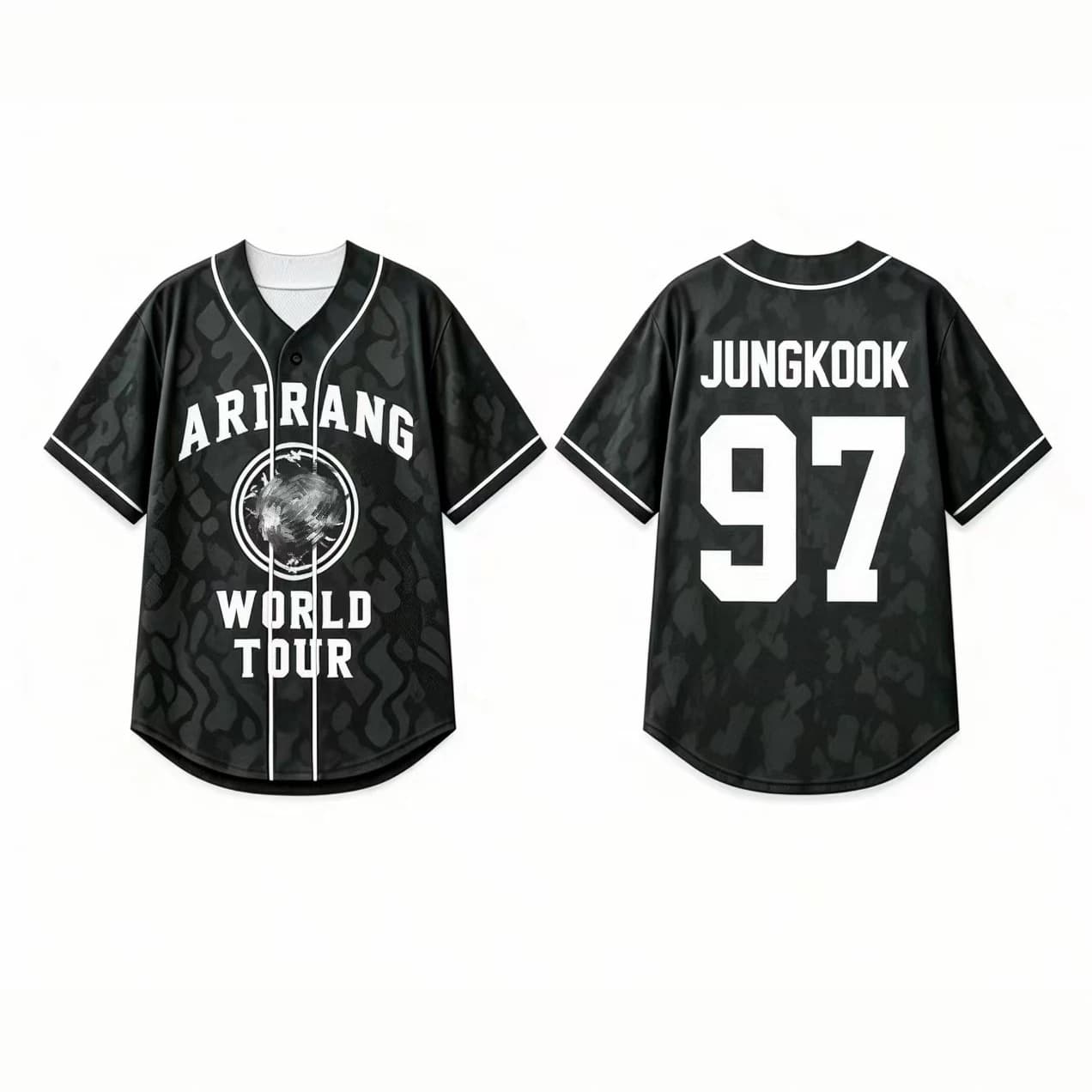 Cross-border summer new Korean version BTS jersey BTS trendy baseball uniform breathable and comfortable support uniform