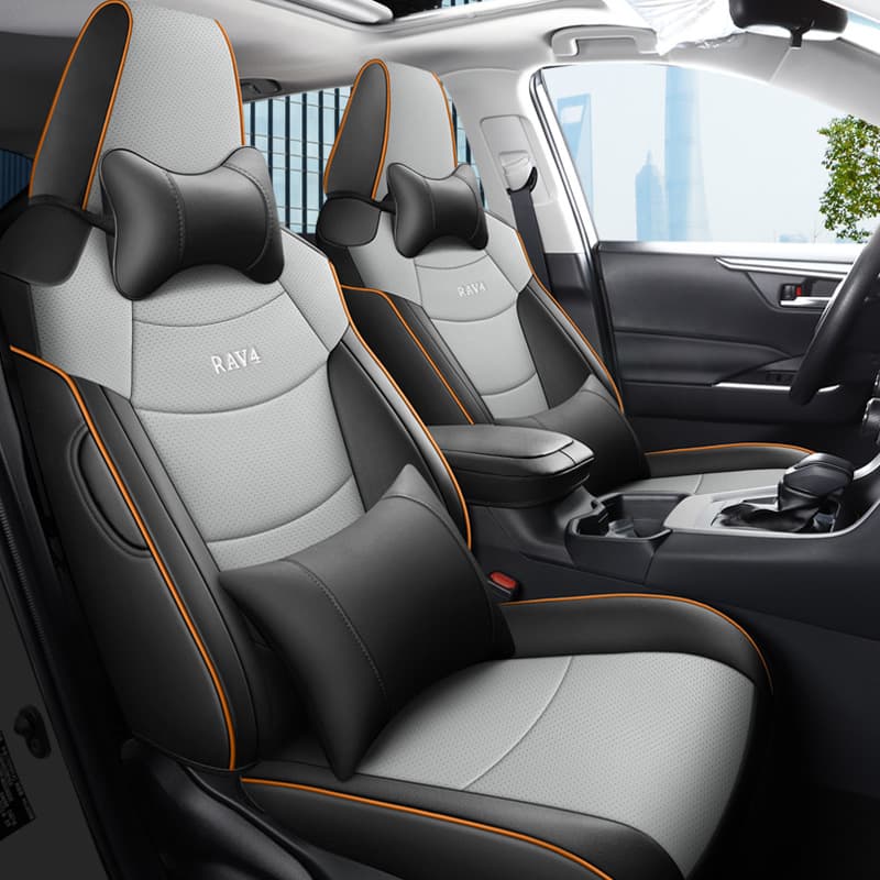 [Cross-border] RAV4 13-24 Dedicated Car Seat Covers, All-Season Waterproof, Wear-resistant, Breathable Leather Full-coverage Seat Cushions