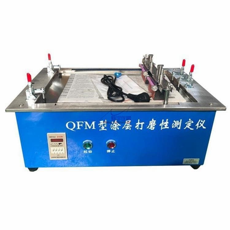 QFM Coating Sandability Tester Abrasion Testing Machine for Putty and Paint Film Abrasion Resistance with Sanding Block Fixture