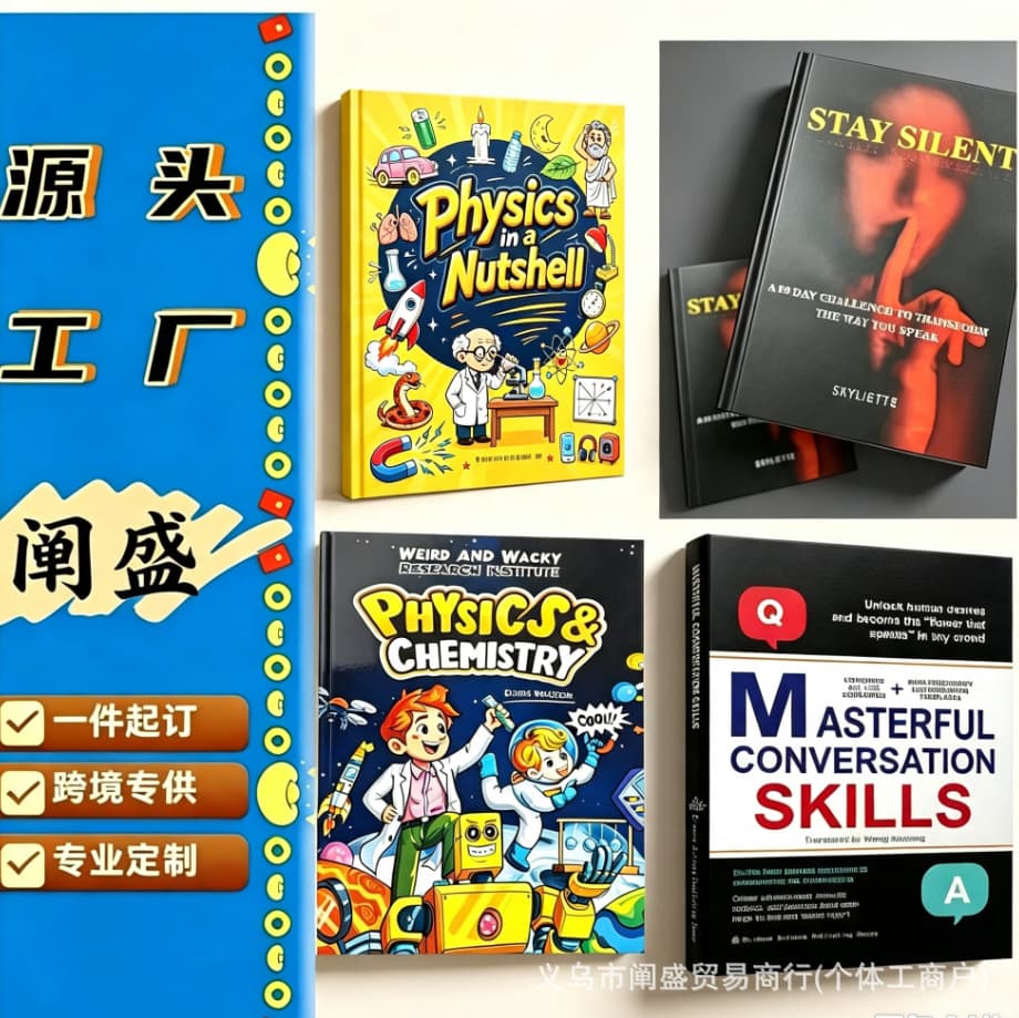 A collection of cross-border popular books, English interesting popular science picture books, cartoon comic books, educational books for children and teenagers