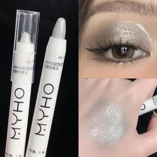MYHO Lazy Highlighter Eyeshadow Pen, Inner Corner Highlight Brightening, Pearl Matte Waterproof Non-Smudge Aegyo-sal Pen, In Stock