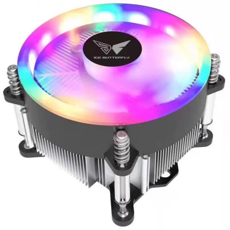 Rainbow M105 Multi-Platform Computer Cooler CPU Fan 12cm Ultra-Quiet Colorful RGB Manufacturer Supply