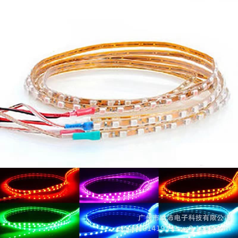 Super Bright LED Motorcycle Colorful Light Strip Decoration Kit Customizable Motorbikes Cars Trucks Trailers Off-road Vehicles
