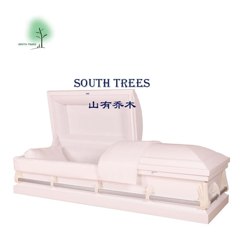 Cross-border export factory price African American-style metal coffins iron caskets large burial coffins grave relocation funeral supplies