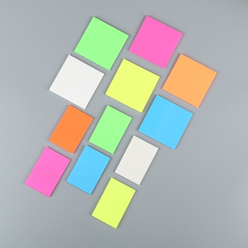 Error correction key mark can be written and pasted transparent color PET sticky notes waterproof sticky notes N times stickers in stock
