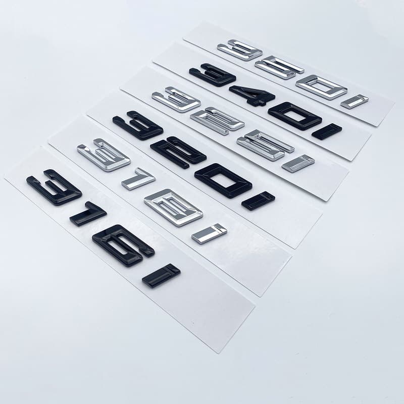 Suitable for BMW's new 3 Series displacement label 350i 340i 330i 325i 320i rear tail displacement labeling