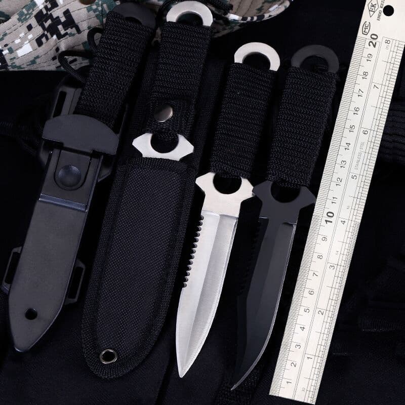 Small Straight Knife Portable Outdoor Knife Camping Tactical High Hardness Survival Knife Multi-function Knife