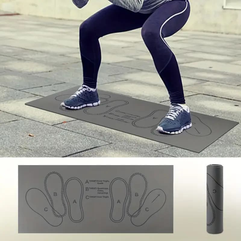 Cross-border popular squat exercise location home indoor shockproof and soundproof foot mats rubber non-slip fitness mats for delivery