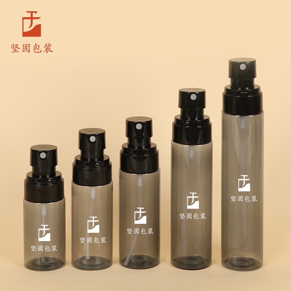 Portable Continuous Spray Travel Bottle 100ml Black PET Small Spray Bottle Facial Hydration Nano Ultra-Fine Mist Bottle
