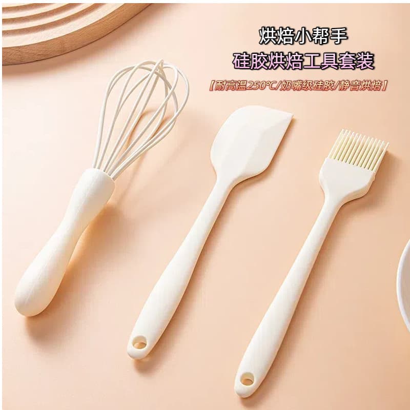 Food Grade Silicone Baking Scraper Cream Spreader Cake Special Tool Egg Beater Oil Brush Baking Tools New Arrival
