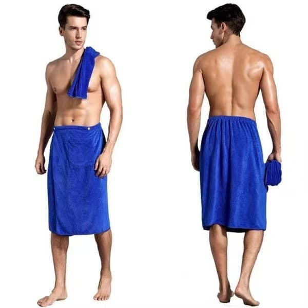 Men can wear bath skirt, soft absorbent thick fiber hotel pool bathing buckle bath towel cross-border towel beach