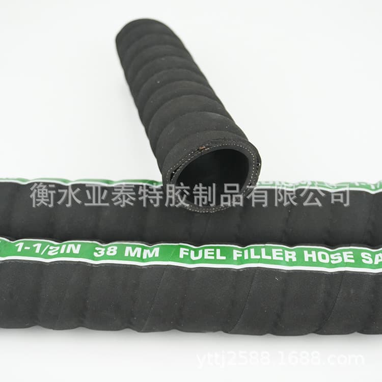 SAE J30 R5 Corrugated Face Flexible Soft Suction Hose Cord Reinforced Small Bending Radius Rubber Hose