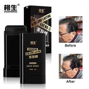 Xusheng Hair Color Stick Temporary Hair Dye Emergency Cover New Gray Hair Comb Dye Synchronization Non-Damaging Black Hair Stick Wholesale