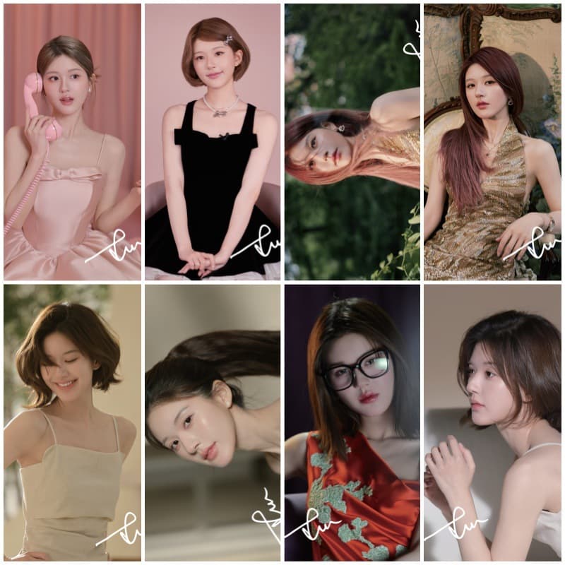 Zhao Lusi Poster 42cm long 29cm wide Celebrity Photo Poster Student Dormitory Wallpaper Mural Set of 8