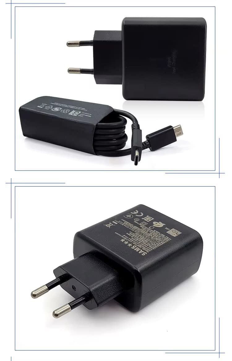 Compatible with Samsung US/EU/UK Charger Type-C Fast Charging PD 45W Charging Head S25 S24 Ultra