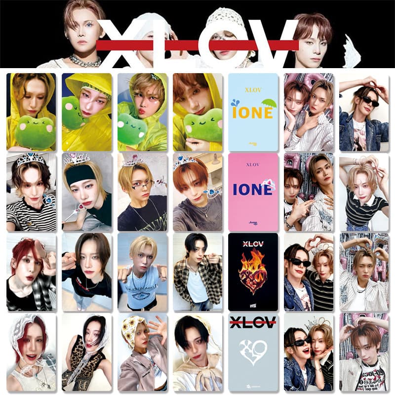 XLOV Single Second Album "I ONE" Fan Signing Card, Special Edition Card, Random Card, Collectible Card Merchandise with Glossy Film