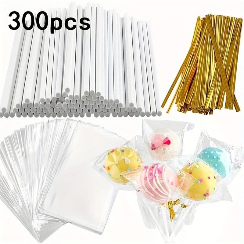 Cross-border Drop Shipping Cake Insert Stick Lollipop Stick Solid Lollipop Stick Cake Insert Accessories Paper Stick