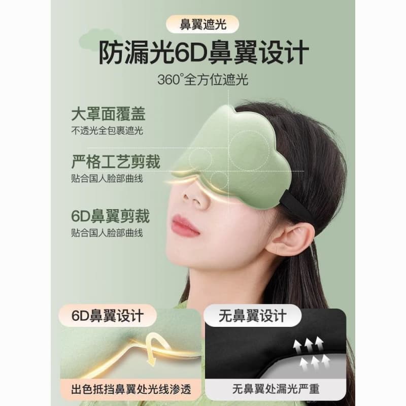 3D Cloud Sleep Mask for Napping and Rest, Light-blocking and Breathable, Unisex Eye Fatigue Relief, Sleep-specific Design