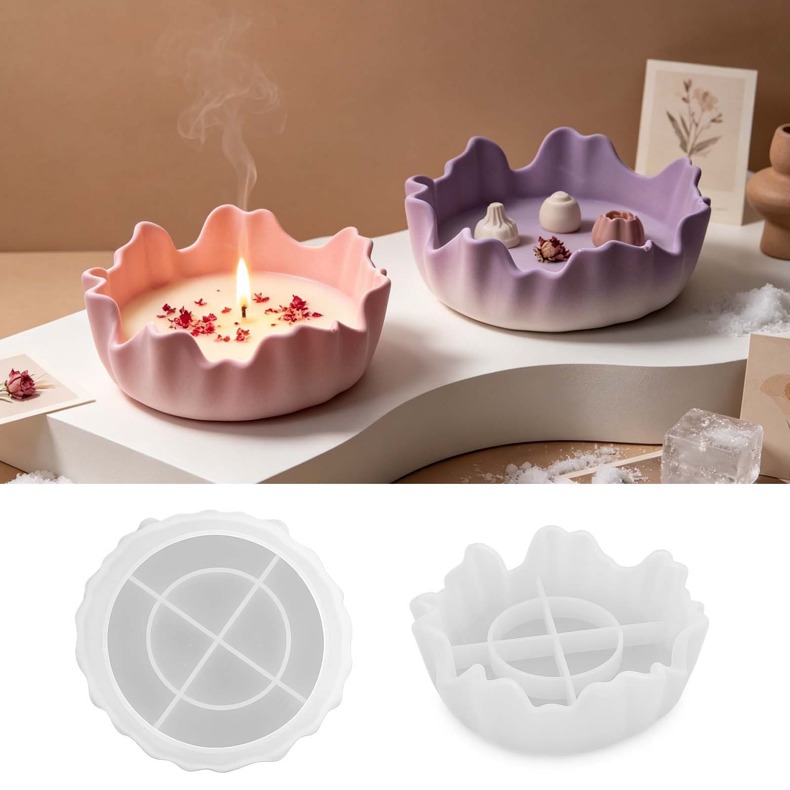 DIY Crystal Epoxy Mold Irregular Tray Silicone Mold Flower Pot Fruit Plate Shelf Storage Mold