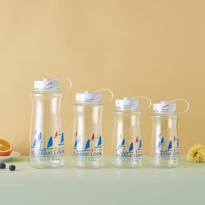 Large Capacity Sports Water Bottle Minimalist Style Heat-Resistant Explosion-Proof Plastic Cup Outdoor Shatterproof Leakproof Space Cup Wholesale