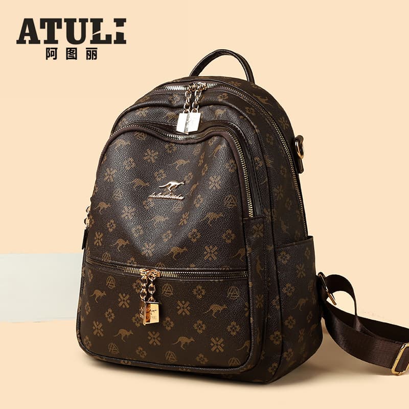 2025 New Trendy Vintage Chic Women's Casual Backpack, Large Capacity Travel Bag for Stylish Outings