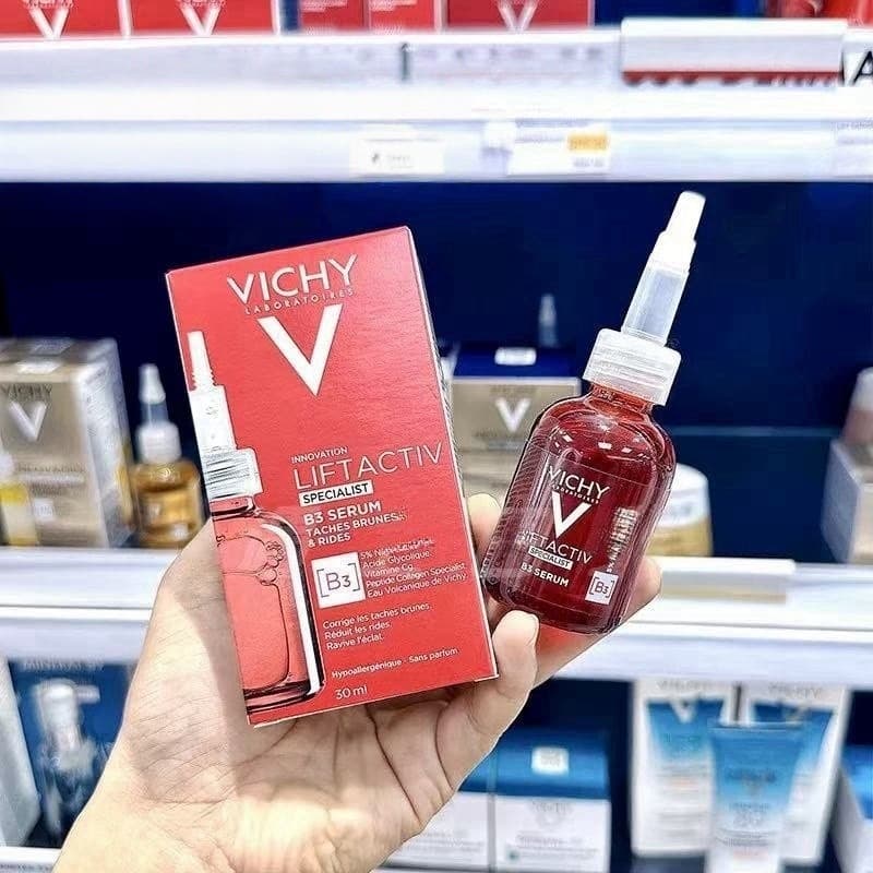 Vich Vich Vitamin B3 Whitening Anti-Wrinkle Essence Diminishes Fine Lines, Hydrates, Ages, and Firms 30ml