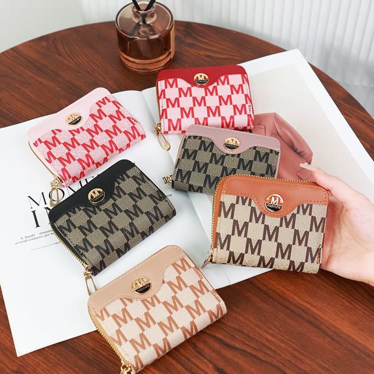 Wallet women's short 2025 cross-border new zipper coin purse simple and fashionable multi-card slot card holder women's wallet