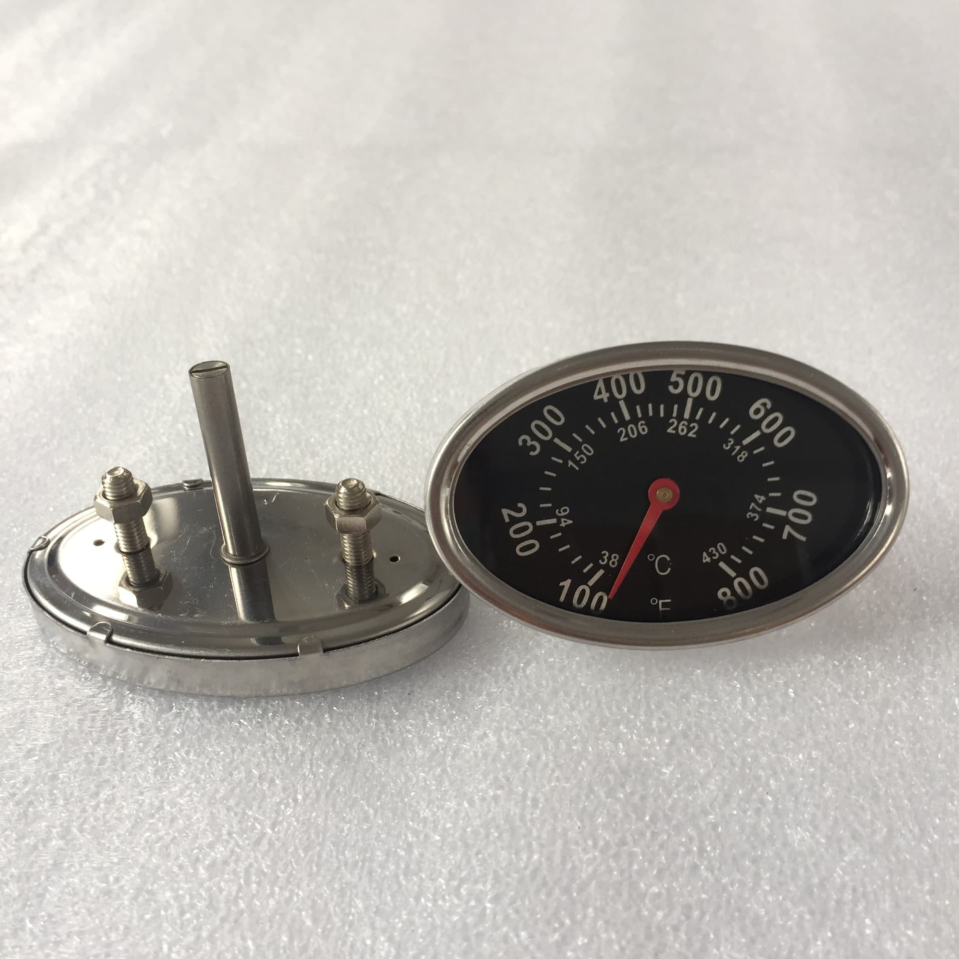 JX-2E-4 oval bimetallic BBQ grill thermometer high quality low price