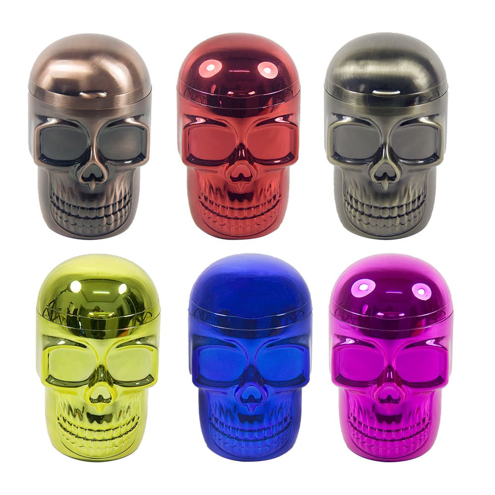 Hot Selling Skull Car Ashtray LED Flip Cover Portable Ashtray with Light Car Supplies Ashtray