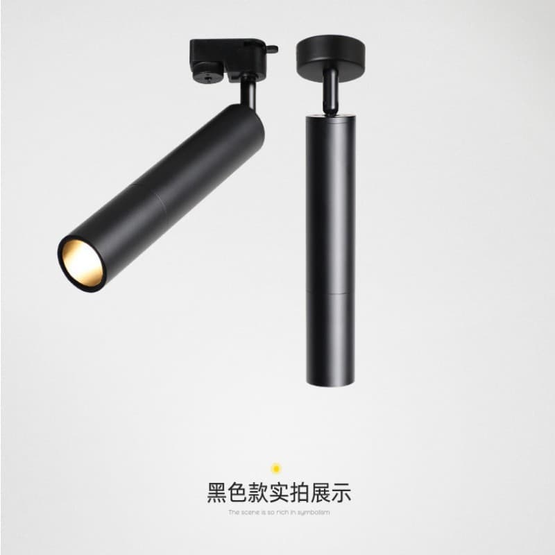 Surface Mount Adjustable Angle Single Small LED Spotlight, Ceiling Mounted Track Light for Background Wall, Dining Room Ceiling Light