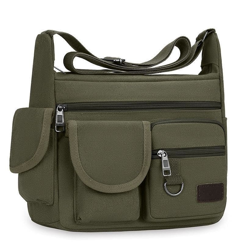 New Tool Bag Workwear Bag Wear-Resistant Construction Site Single-Shoulder Crossbody Bag Large-Capacity Travel Bag Canvas Bag Men's Bag Fashionable