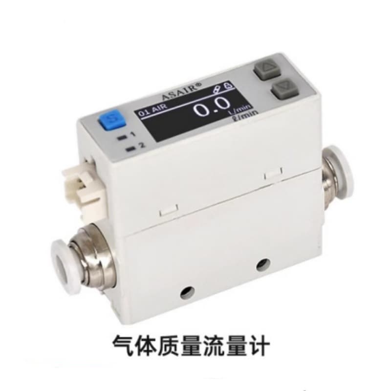 ASAIR Auson Thermal Gas Mass Flow Meter for Oxygen Compressed Air AFM07 Series Replacement for SMC PFM7