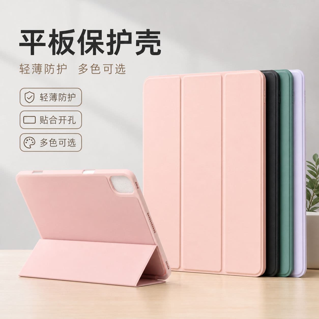 Compatible iPad 10.2 Soft Silicone iPad Case 10.2 Inch Universal Pen Slot Full Coverage Protective Case