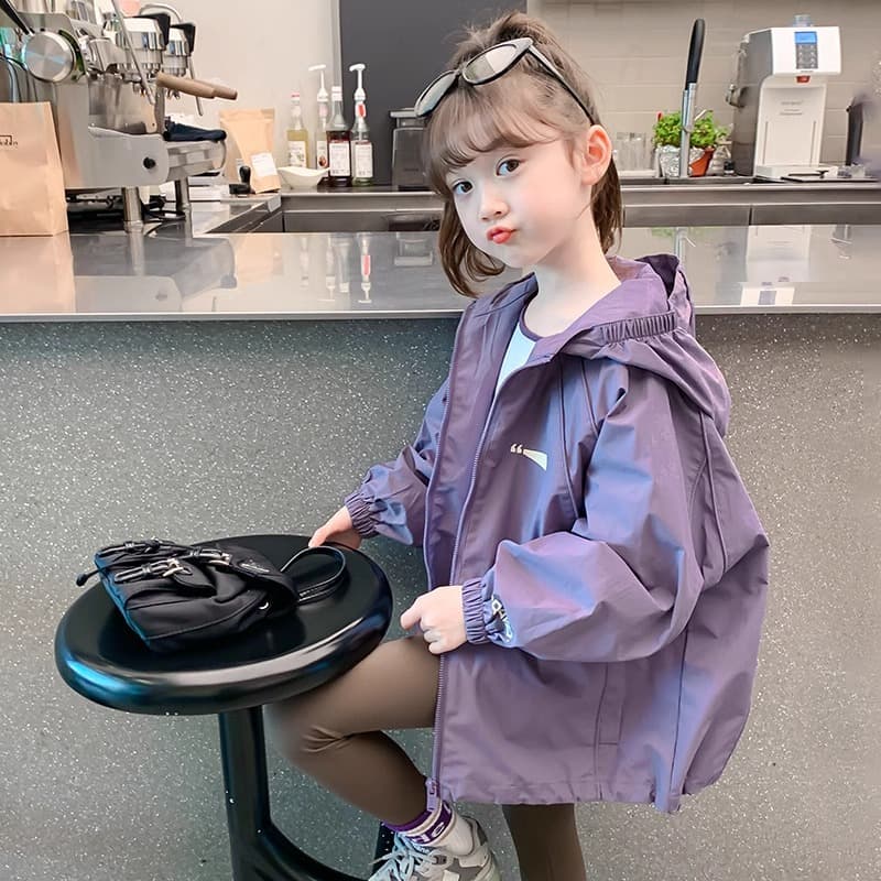 2025 Spring Loose-Fit Hooded Casual Top for Girls, Stylish Outerwear
