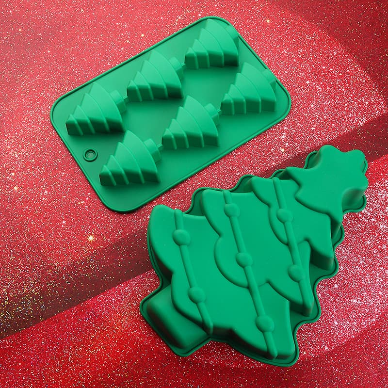 Zhenqiao Cross-border Christmas Mold FDA Platinum Silicone Cake Mold Gingerbread Man Christmas Baking Tools In Stock