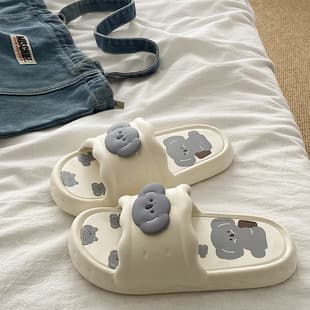 Slippers Sandals Women 2026 Bathroom Thick Sole New Home Indoor Women Anti-Slip Summer Home Shoes Men