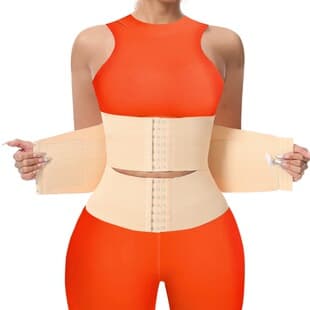 Factory Direct Triple Buckle Waist Belt Black Skin Tone Sports Sweat Waist Trainer Tight Segmented Shapewear