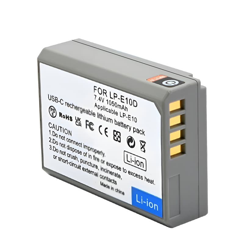 Cross-border popular LP-E10D battery suitable for Canon cameras 1300D1100D1200D with Type-c power display