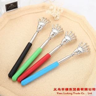 Ghost Hand stainless steel retractable back scratcher, portable for home use, wholesale available.