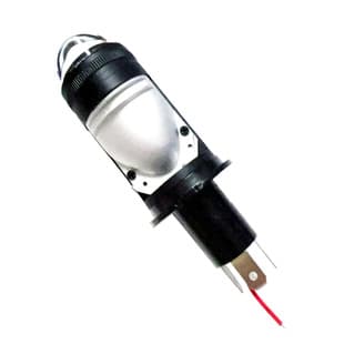 Car Direct Plug H4 Headlight 50W Dual Beam with Cutoff Line, Universal Fish Eye LED Light with Demon Eye