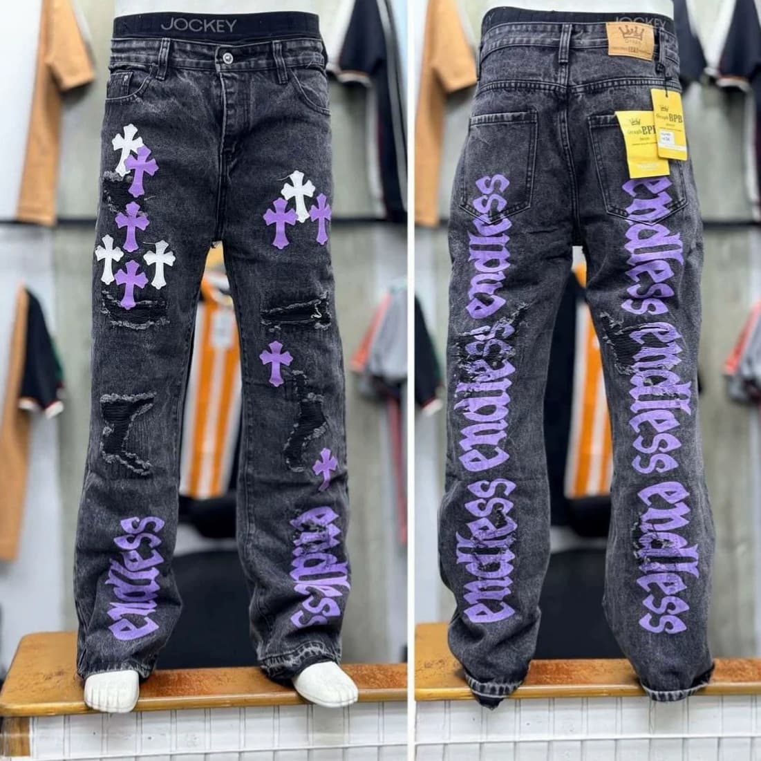 Wholesale Men's Jeans New Men's Loose-Fitting Long Jeans Wholesale Available Jeans