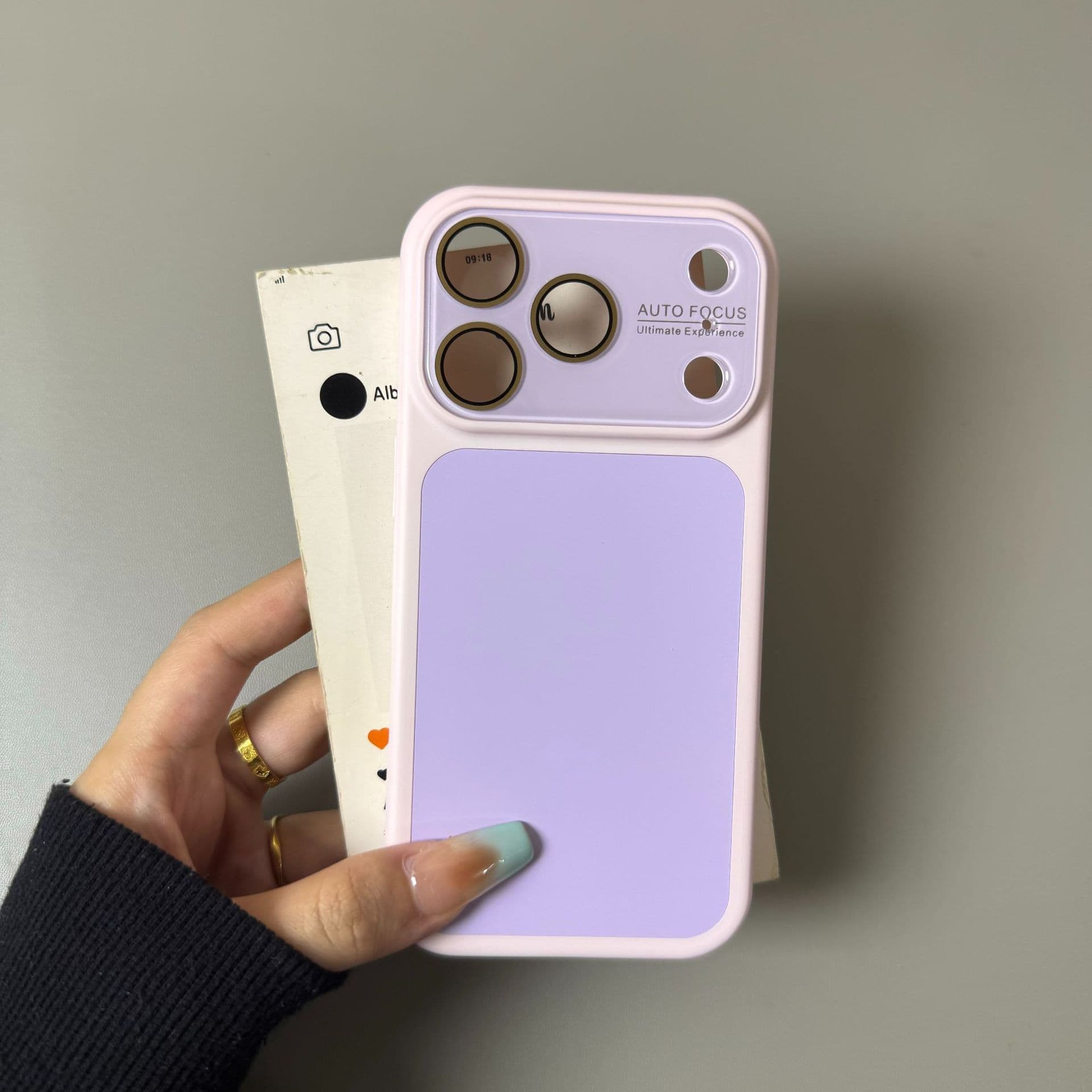 Instant iPhone 17 Pro Max Case Large Window Color Contrast Dopamine Liquid Silicone Texture iPhone 16 Protective Cover
