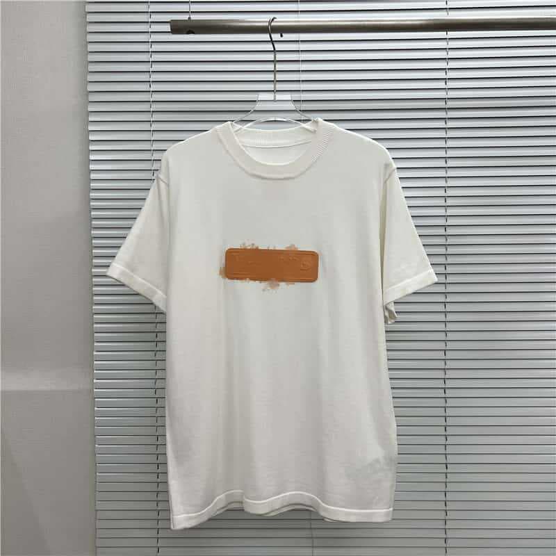 Cross-border trendy brand high-quality full-letter logo short-sleeve sweater knit T-shirt for men and women