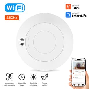5.8G/24G Tuya WiFi/Zigbee Human Presence Sensor Micro Motion Detection Millimeter Wave Radar