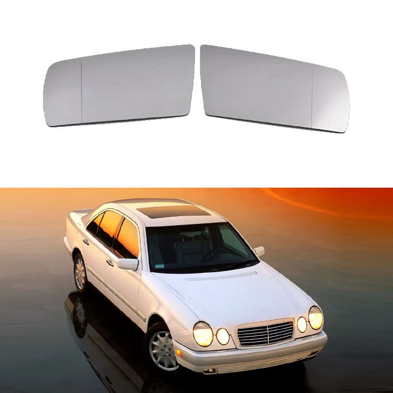 Heated rearview mirror glass for 93-01 Mercedes-Benz W210, W202, W140