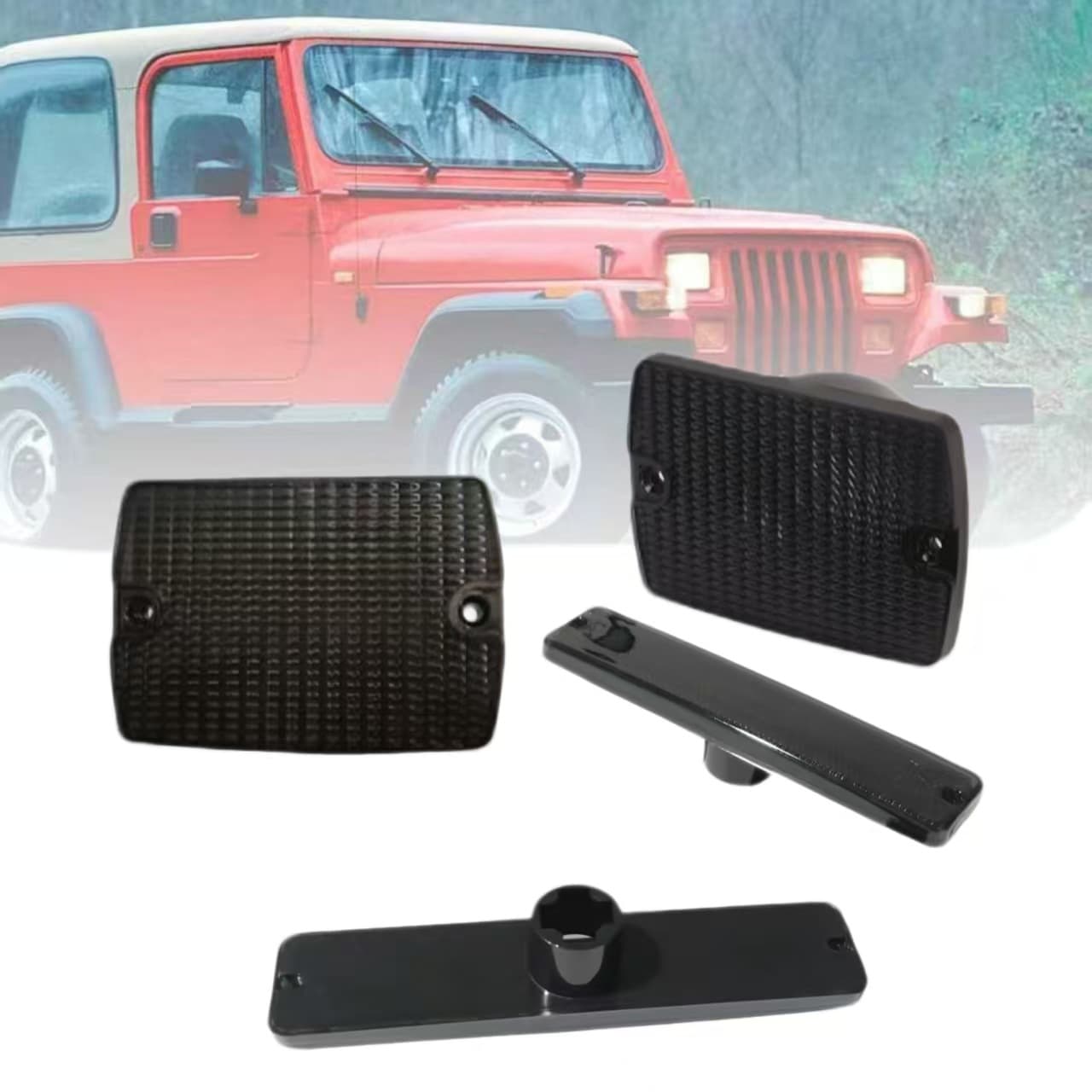 Suitable for Jeep 1987-1995 Wrangler YJ side width light turn signal 4-piece set of marker lights