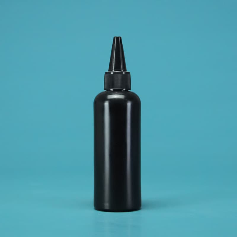 Factory stock black pointed light-proof bottle, nail art UV glue bottle, HDPE squeezable, ink bottle