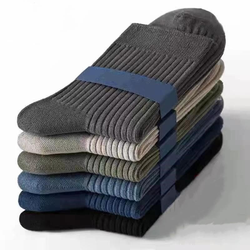 Men's Odor-Resistant Moisture-Wicking Cotton Socks, Summer Thin Mid-Calf Socks, Wholesale Special Price Zhuji Socks