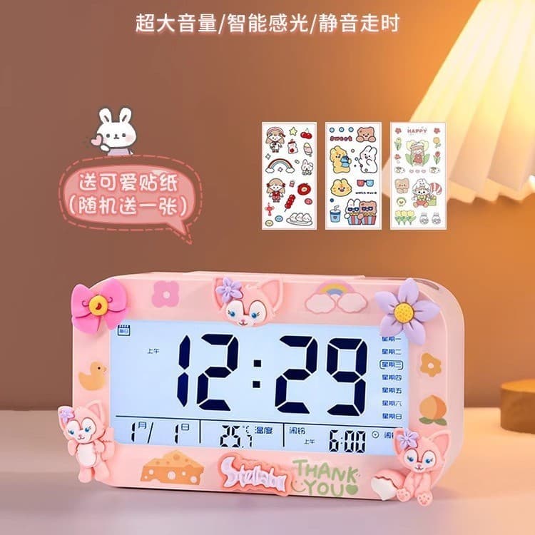 Sailor Moon electronic alarm clock for students, new cute smart electronic clock for children, boys and girls